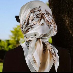 Patterned Silk Scarf
